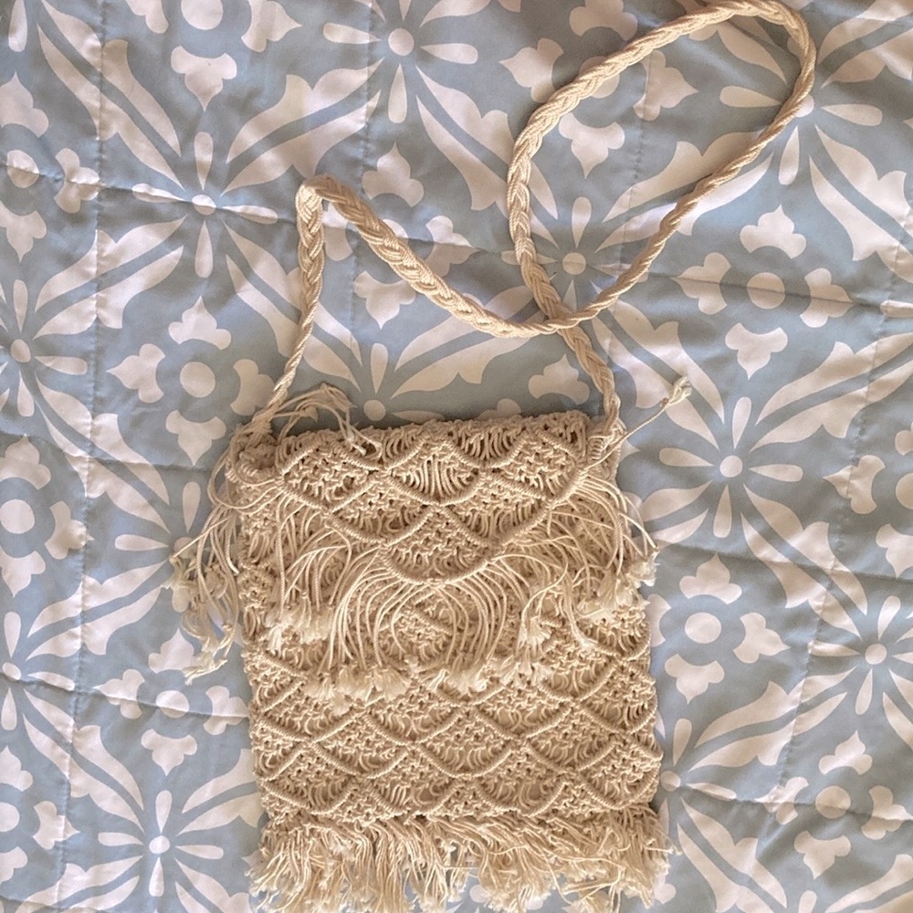 Handmade Vintage Boho Macramé Purse